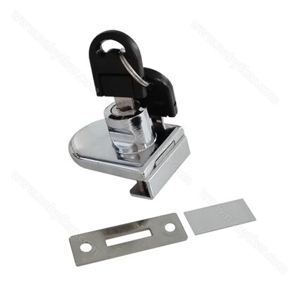 Zámok na sklenené dvere 408, chróm /ATM