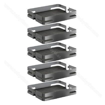 Košíkový set k potrav.košu 255, MATERIA ,počet políc: 5ks, Antracit