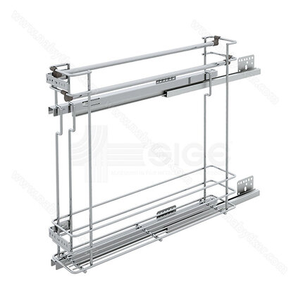 Cargo košík "15" GREEN LINE 002P, bočný-s tlmením,na utierky, chróm / SIGE Cargo košík "15" GREEN LINE 002P, bočný-s tlmením,na utierky, chróm / SIGE