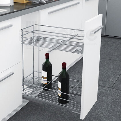 Cargo košík "40" GREEN LINE 003G, spodný-s tlmením, chróm / SIGE