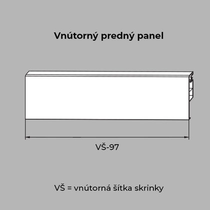 CreoBox 095 Vnútorný- predný panel /Swell CreoBox 095 Vnútorný- predný panel /Swell