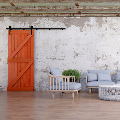 Zostava LOFT bez regulácie - 1 dverová na 100 kg + 2m kolaj /Laguna