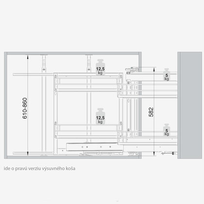 MAXIMA EVO 2 MAGIC 900,ROHOVÝ-PREDNÝ, chróm-biely /Rejs