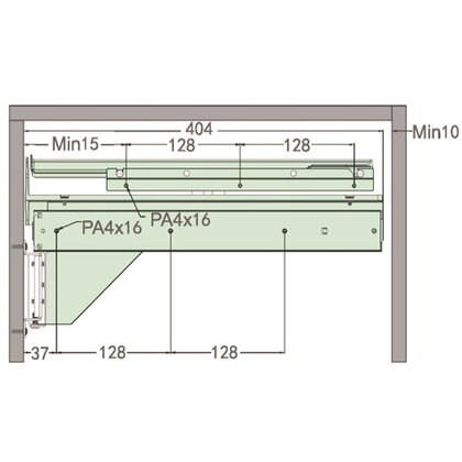 Kôš na odpadky IR630, 27+27l, tlmiaci doťah a uch.na dvierka,do 600 mm (562-568x403x358) sivý /Irone