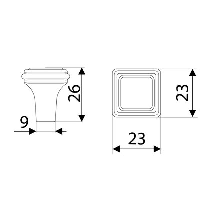 Madlo Castello GR38 efekt starého striebra / Gamet