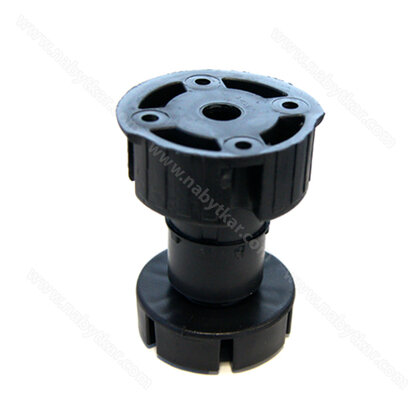 Rekt.noha PVC-R5 h- 60mm, čierna / LC Rekt.noha PVC-R5 h- 60mm, čierna / LC