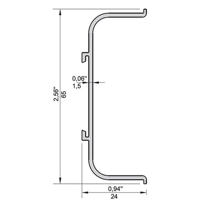Gripless LIGHT profil typ- "C"  L-3,5m