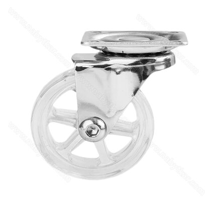 Transparentné koliesko OTO fi75mm splatničkou