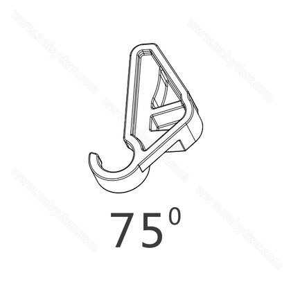 Obmedzovač uhla otvorenia pre TOP-STAYS  SQ 75° / DTC Obmedzovač uhla otvorenia pre TOP-STAYS  SQ 75° / DTC
