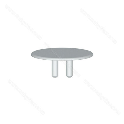 Krytka nasúvacia pre excenter 25 mm s 2x kolíkmi fi 3mm, biela