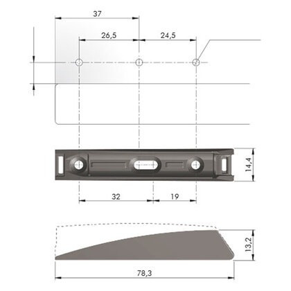 K-PUSH TECH systém na dvierka naložený silný 37mm biely K-PUSH TECH systém na dvierka naložený silný 37mm biely