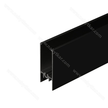 Profil vodorovný RAMA, 3,0m čierna matná /Laguna