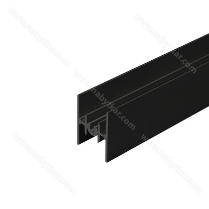 Profil prechodový RAMA, 2,0m čierna matná /Laguna