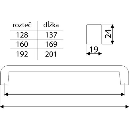 Madlo UA120, chróm / Gamet