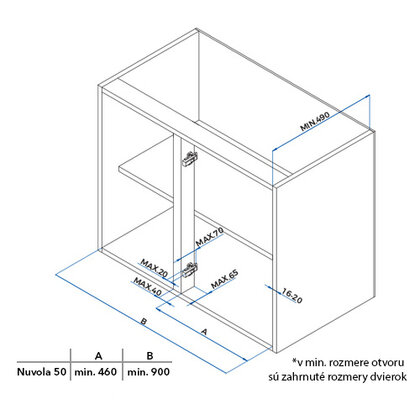 Erg.roh.kôš NUVOLA 371, 2 pol./ 500 mm,  biely-chróm /SIGE Erg.roh.kôš NUVOLA 371, 2 pol./ 500 mm,  biely-chróm /SIGE