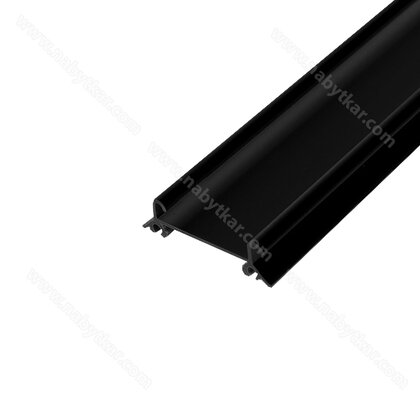 Spodná koľaj GAMA 8203, čierna matná /Laguna