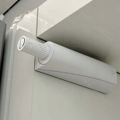 K-PUSH TECH systém na dvierka naložený silný 20mm s magnetom, biely