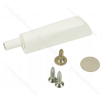 K-PUSH TECH systém na dvierka naložený silný 20mm s magnetom, biely