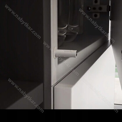 K-PUSH TECH systém na dvierka naložený silný 37mm s magnetom, biely K-PUSH TECH systém na dvierka naložený silný 37mm s magnetom, biely