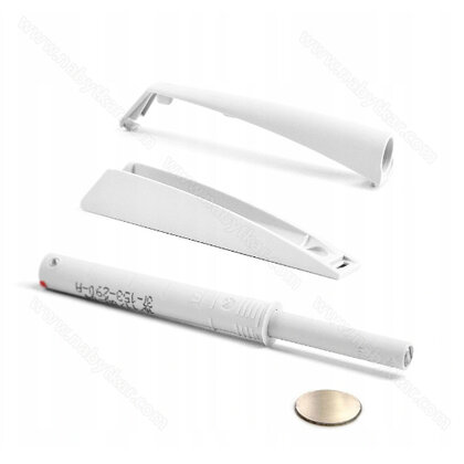 K-PUSH TECH systém na dvierka naložený silný 37mm s magnetom, biely K-PUSH TECH systém na dvierka naložený silný 37mm s magnetom, biely