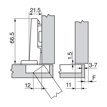 Záves Clip Top Blumotion 110° INSERTA naložený  s pružinou  71B3590 / Blum Záves Clip Top Blumotion 110° INSERTA naložený  s pružinou  71B3590 / Blum