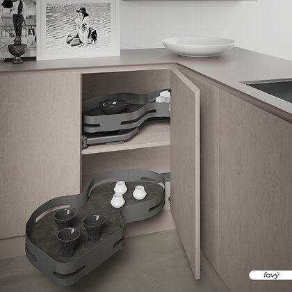 Erg.roh.kôš MATERIA 371, 2 pol. Ľavý 450 mm, Antracit / SIGE