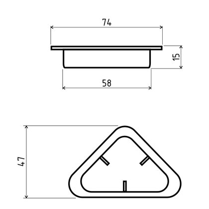 Klzák T15 čierny na posteľ