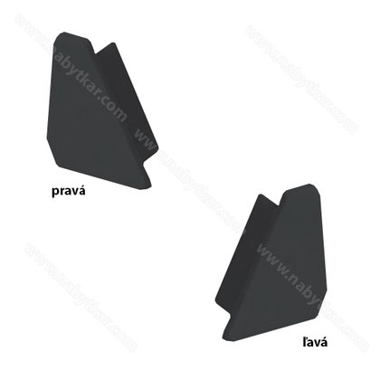 LED PROFIL - 16x13mm Rohový, Profil - hliník, koncovka čierna /CP LED PROFIL - 16x13mm Rohový, Profil - hliník, koncovka čierna /CP