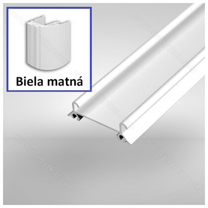 Spodná koľaj GAMA 8202  biela matná /Laguna