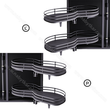 Erg.roh.kôš ASTON "100" 2 pol. s tlmením, antracit / Iron Line