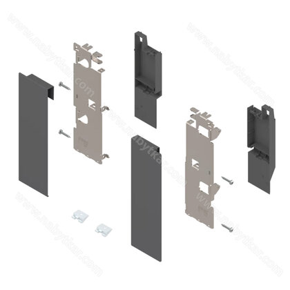 Legrabox, uchytenie vn. pr.čela ZI7.3CS0 sivá matná /Blum