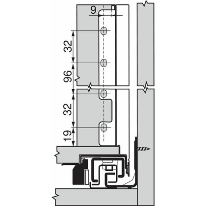 Legrabox, bočnice 770F4502S biele, 450 mm /Blum