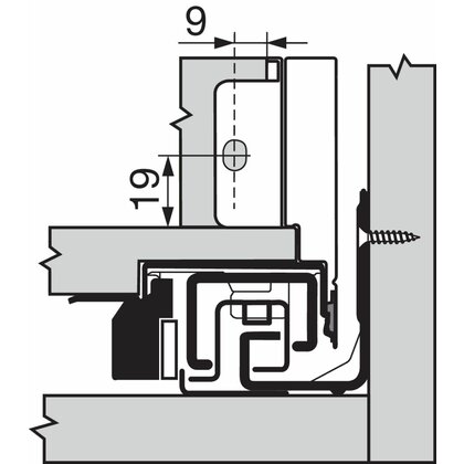 Legrabox, bočnice 770N5002S Orion sivá matná, 500 mm /Blum Legrabox, bočnice 770N5002S Orion sivá matná, 500 mm /Blum