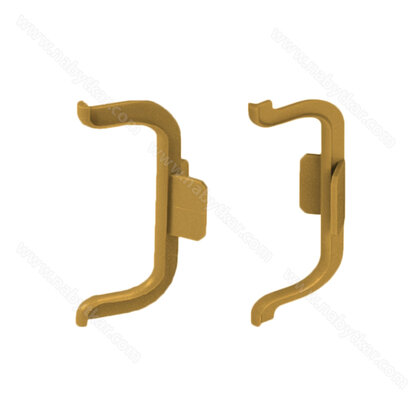 Gripless - uholník na profil typ-"C", 90° zlato c-23, plast