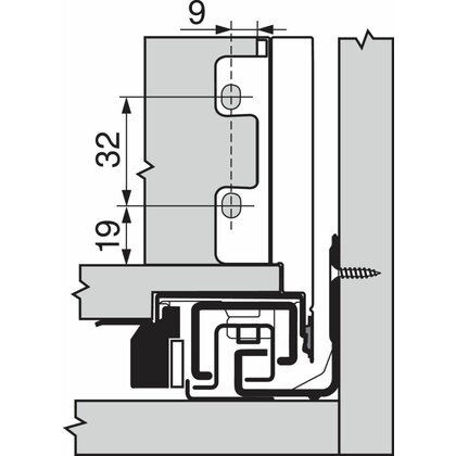 Legrabox, bočnice 770M3502S biele, 350 mm /Blum