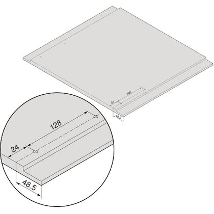 Legrabox, bočnice 770K4002S Orion sivá matná, 400 mm /Blum