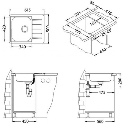 Drez LINE 110, 615x500x160 /alveus Drez LINE 110, 615x500x160 /alveus