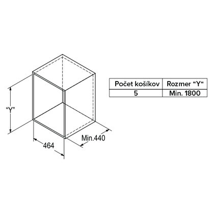 Potravinový otočný koš ASTON "50", 464x440x1760 /Iron Line