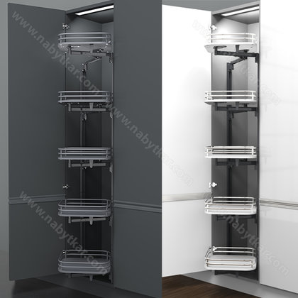 Potravinový otočný koš ASTON "50", 464x440x1760 /Iron Line