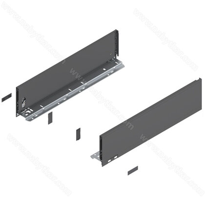 Legrabox, bočnice 770K4002S Orion sivá matná, 400 mm /Blum