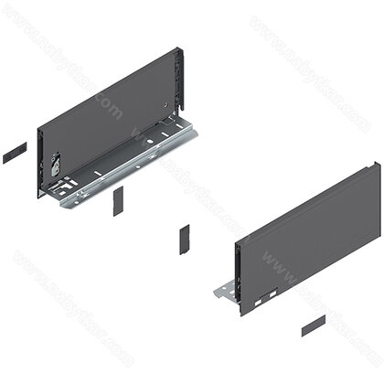 Legrabox, bočnice 770K3002S Orion sivá matná, 300 mm /Blum