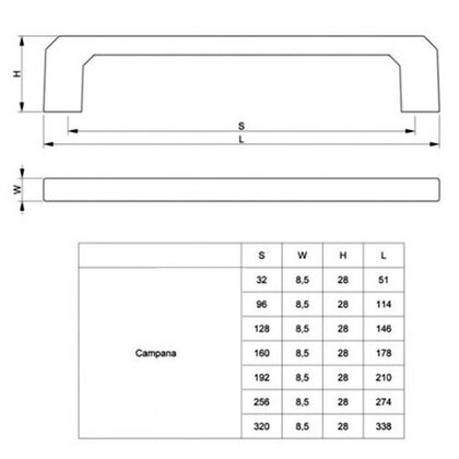 Madlo CAMPANA C-582 P60, biely lesk