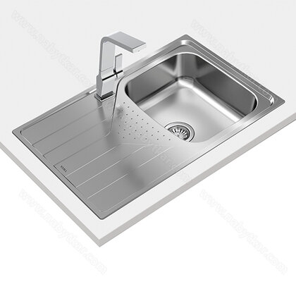 Drez UNIVERSE 45T T-XN 1B 1D, 790x500x170 / Teka   Drez UNIVERSE 45T T-XN 1B 1D, 790x500x170 / Teka