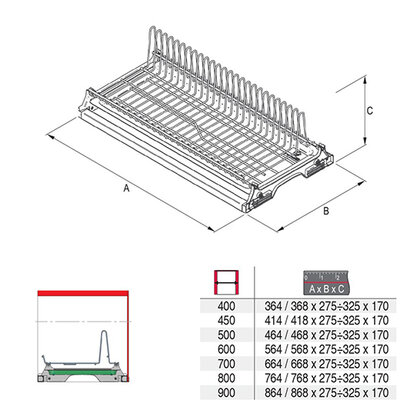 Odkvapkávač - MAXIMA 60/18,model 2024  chróm /Rejs
