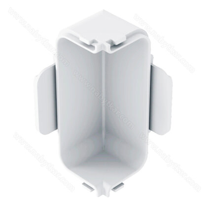 Gripless LIGHT uholník vnútorný na profil typ "C" biely