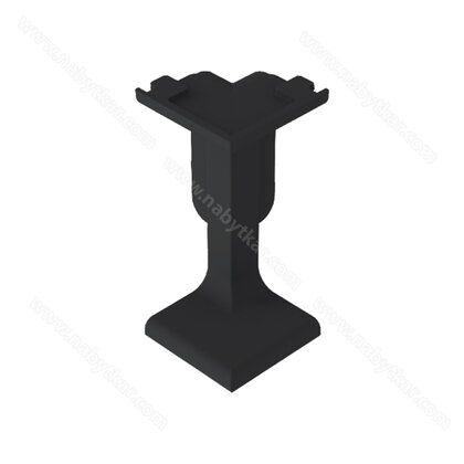 Gripless LIGHT uholník vonkajší na profil typ "C" čierny