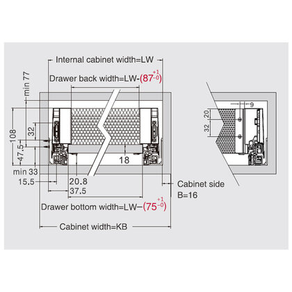 Creobox Plus 550, v-095, biely pre 18 mm dno  /DTC
