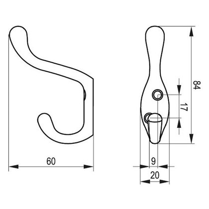 Vešiak SORIA M čierny / Rejs Vešiak SORIA M čierny / Rejs
