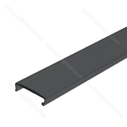 LED krycia lišta do led profilu ( vonk. a vnút.a rohový ) čierna , 2,0m / LC