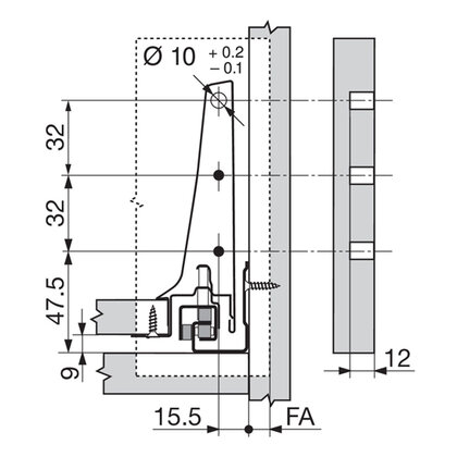 Tandembox Antaro Bočnica "K" Ľavá a pravá, biela Tandembox Antaro Bočnica "K" Ľavá a pravá, biela